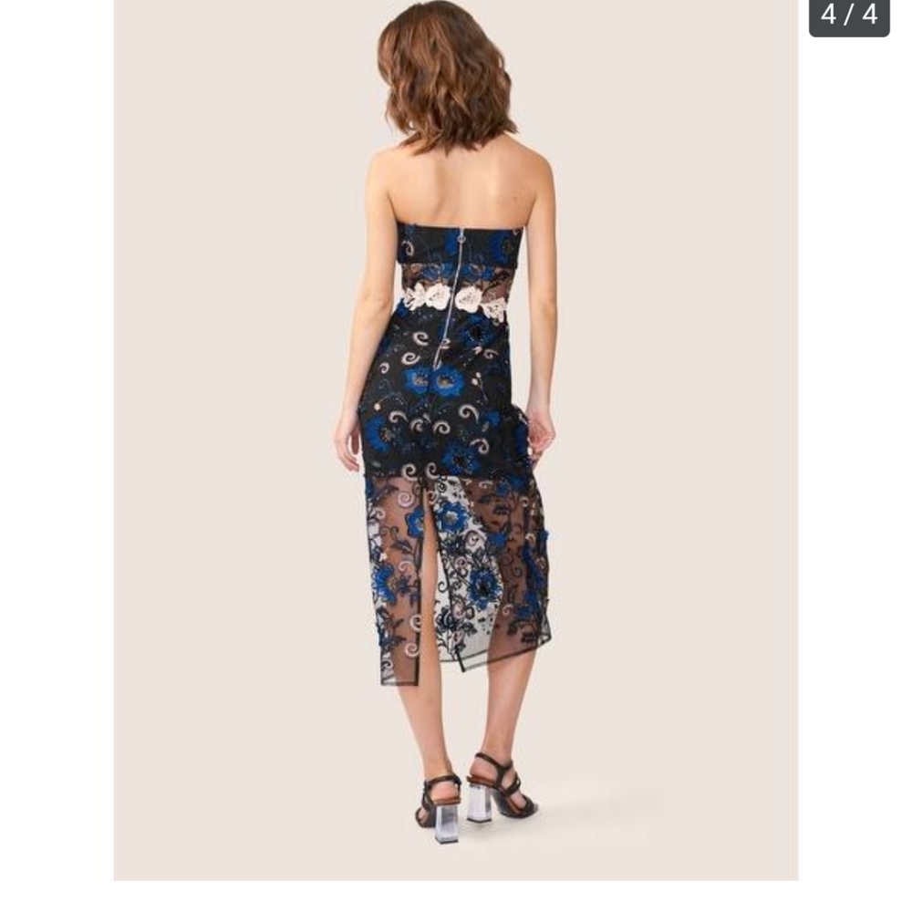 NWT Allen Schwartz Gwen Strapless Dress